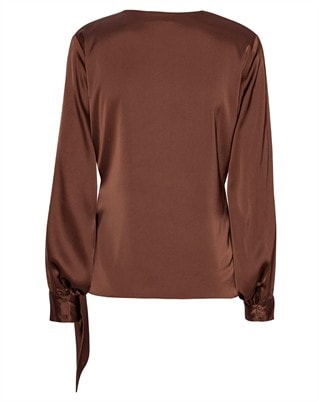 Ines Bluse - Semi Rich Brown
